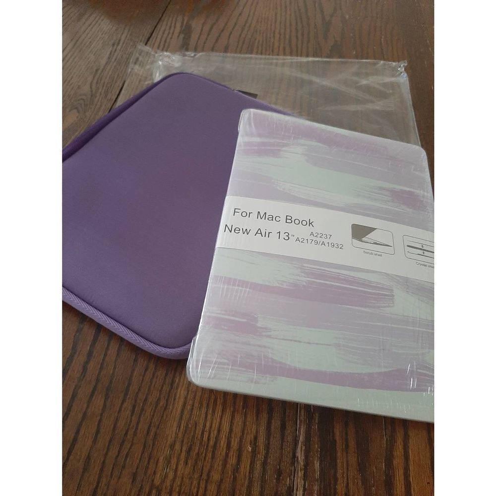 New Wocadi 5in1 Purple Mist Case MacBook Air 13" A2237 A2179/A1932 Hard Shell